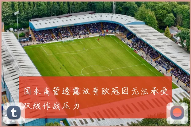 国米高管透露放弃欧冠因无法承受双线作战压力